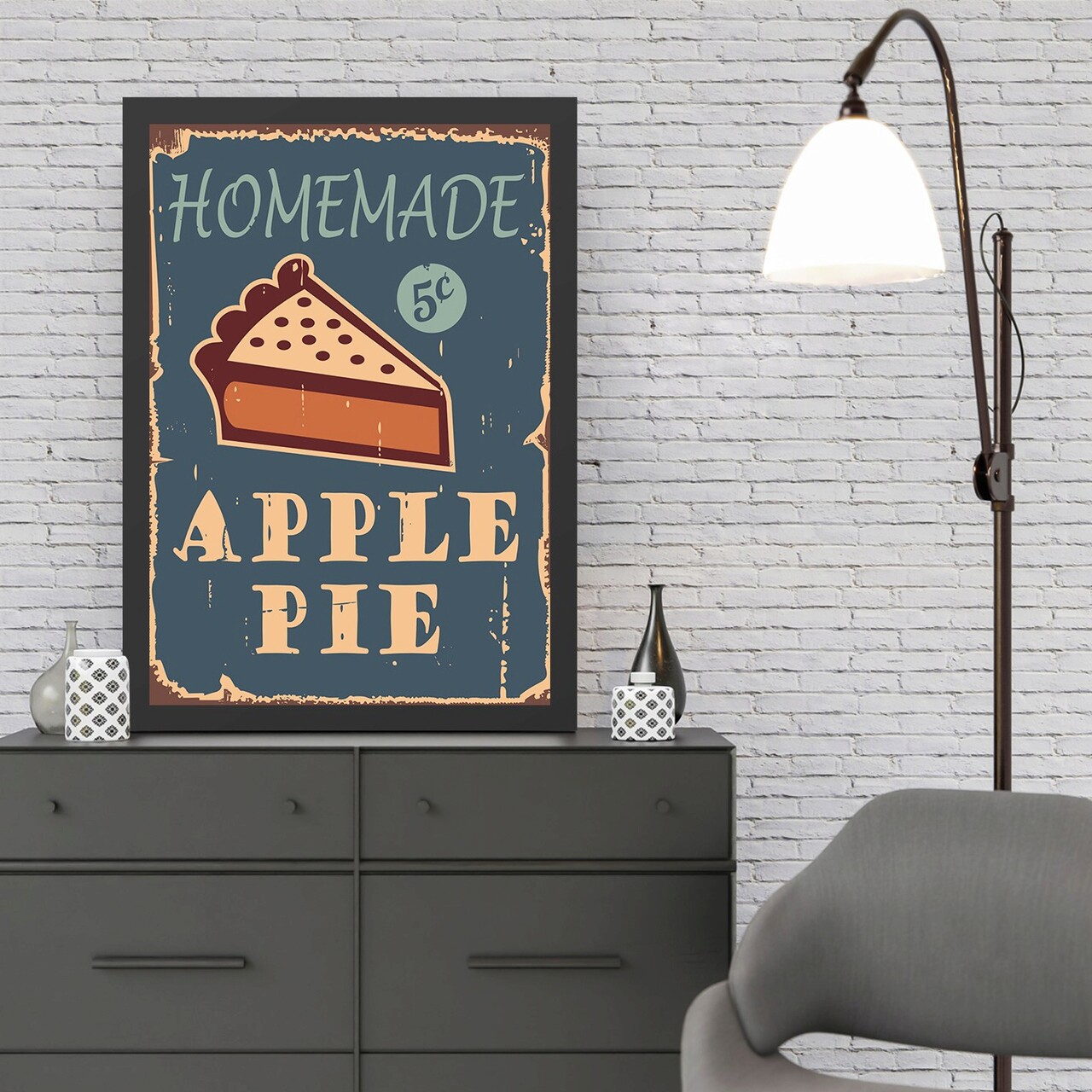 Tablou decorativ, Apple Pie (40 x 55), Polistiren, Multicolor - imagine 3